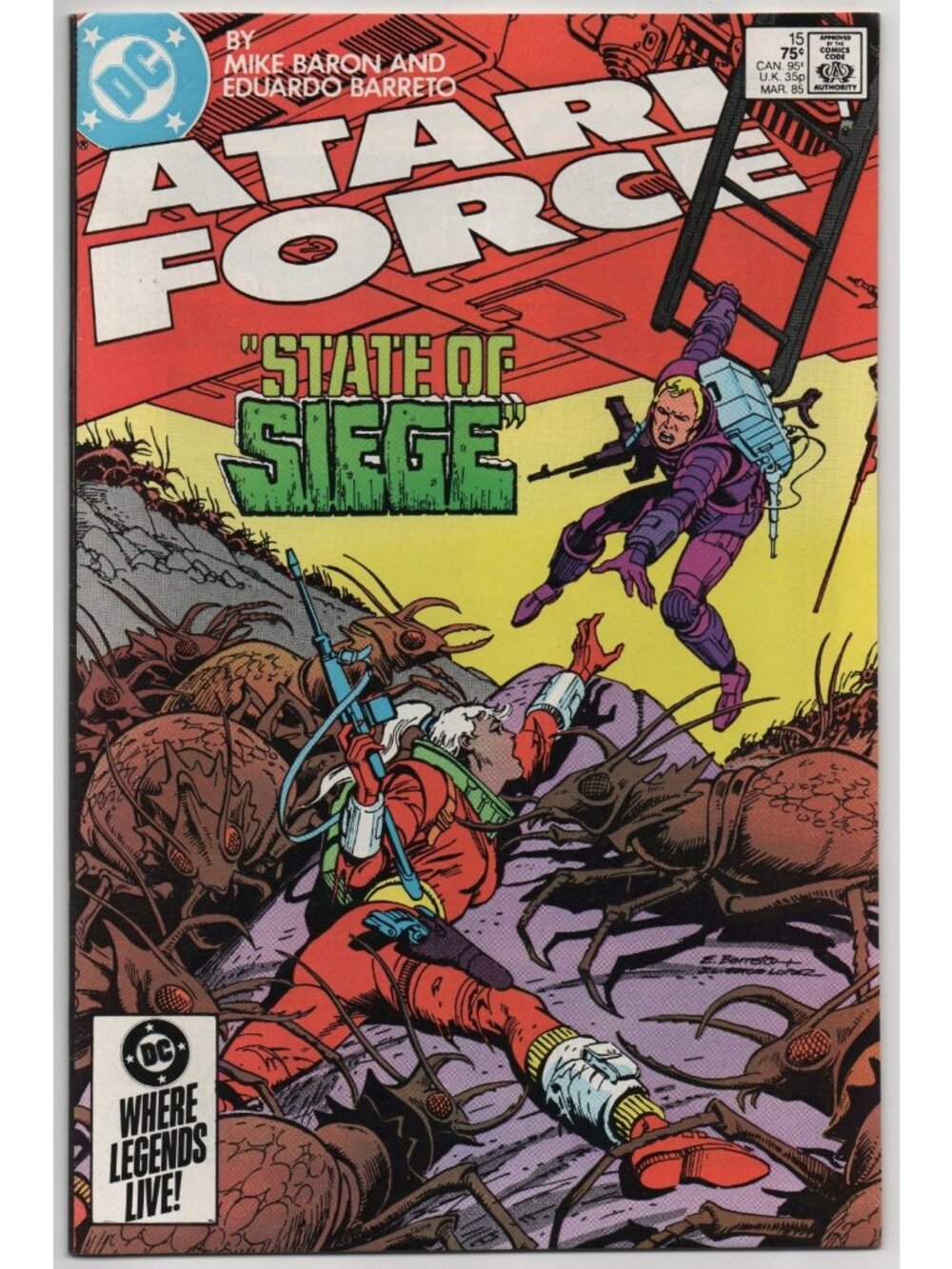 Atari Force 15 DC Comics 1985 VF- 7.5  Mike Baron Ed Barreto